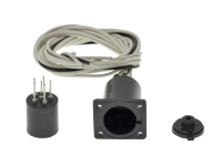 Viessmann 4650 - H0 - Zylindersteckfuß, 6-polig mit Anschlusskabel